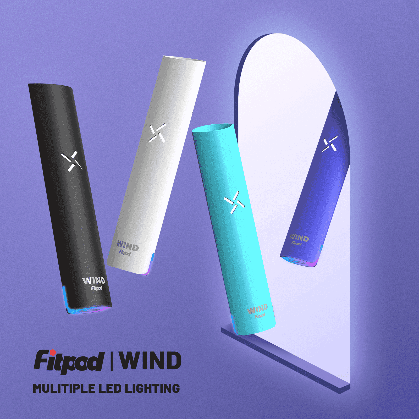 Fitpod Wind氣流發光一代電子煙可調壓主機:圖片 2